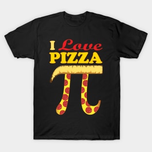 I Love Pizza - Pi Symbol T-Shirt